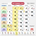 Singapore Calendar Sep 2025